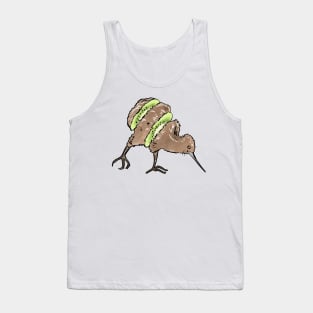 Kiwi bird kiwi fruit animal pun Tank Top